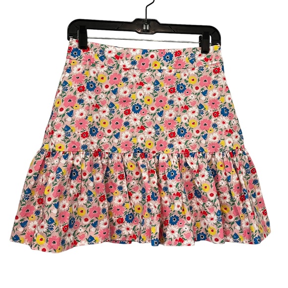NWT, Boden Floral Poplin Tiered Mini Skirt, Sz 6 - Picture 6 of 12